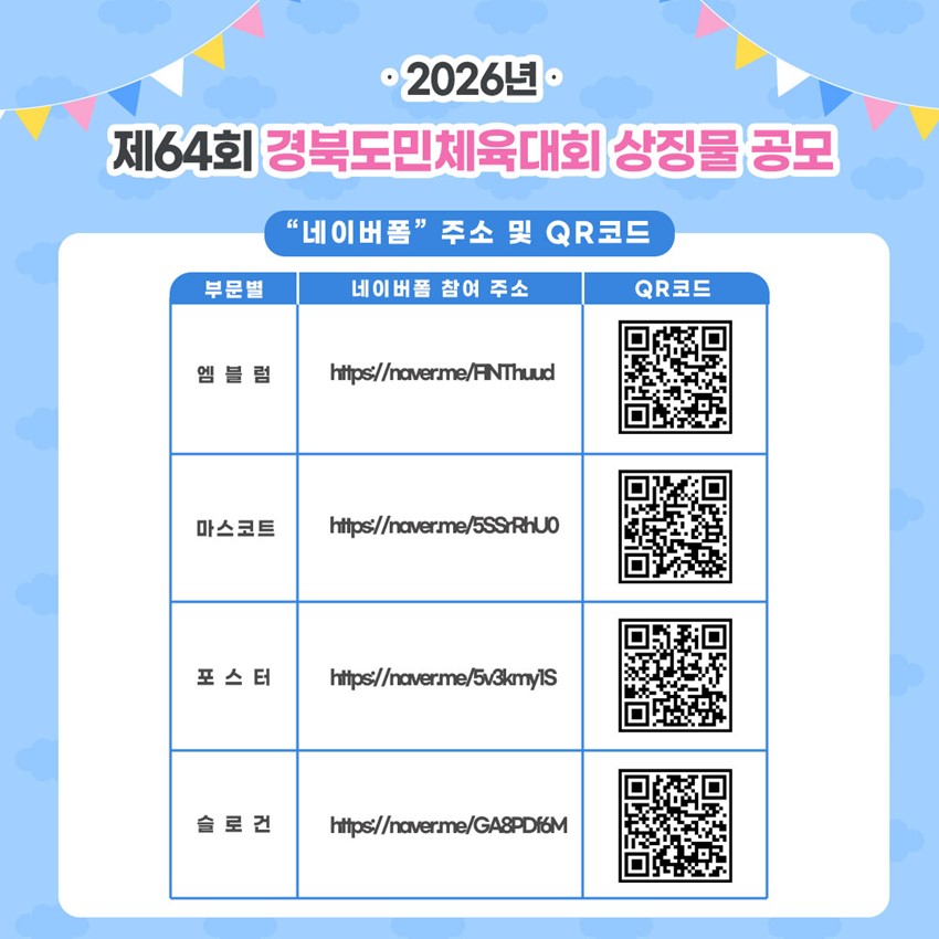 3.제64회 경북도민체육대회 상징물 공모전
